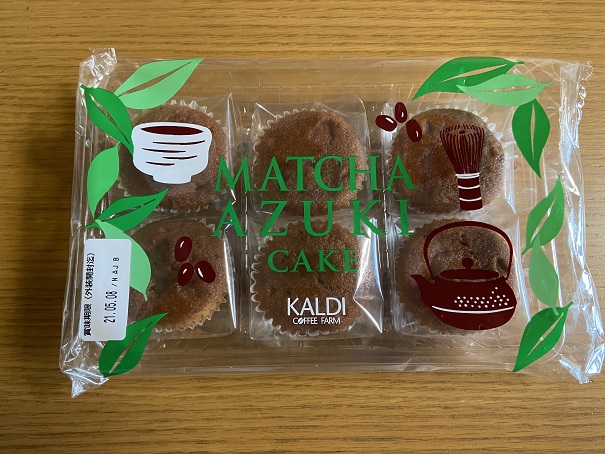 【KALDI】抹茶あずきケーキ☆優しい味わいの「和ケーキ」！