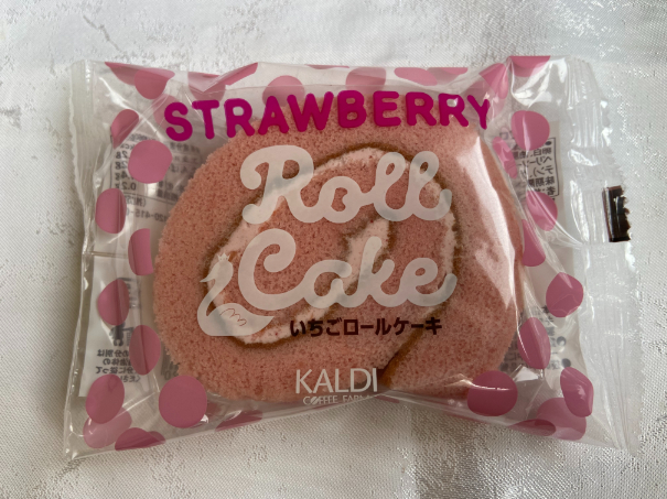 【KALDI】いちごロールケーキ☆ふんわりやさしい春ロール